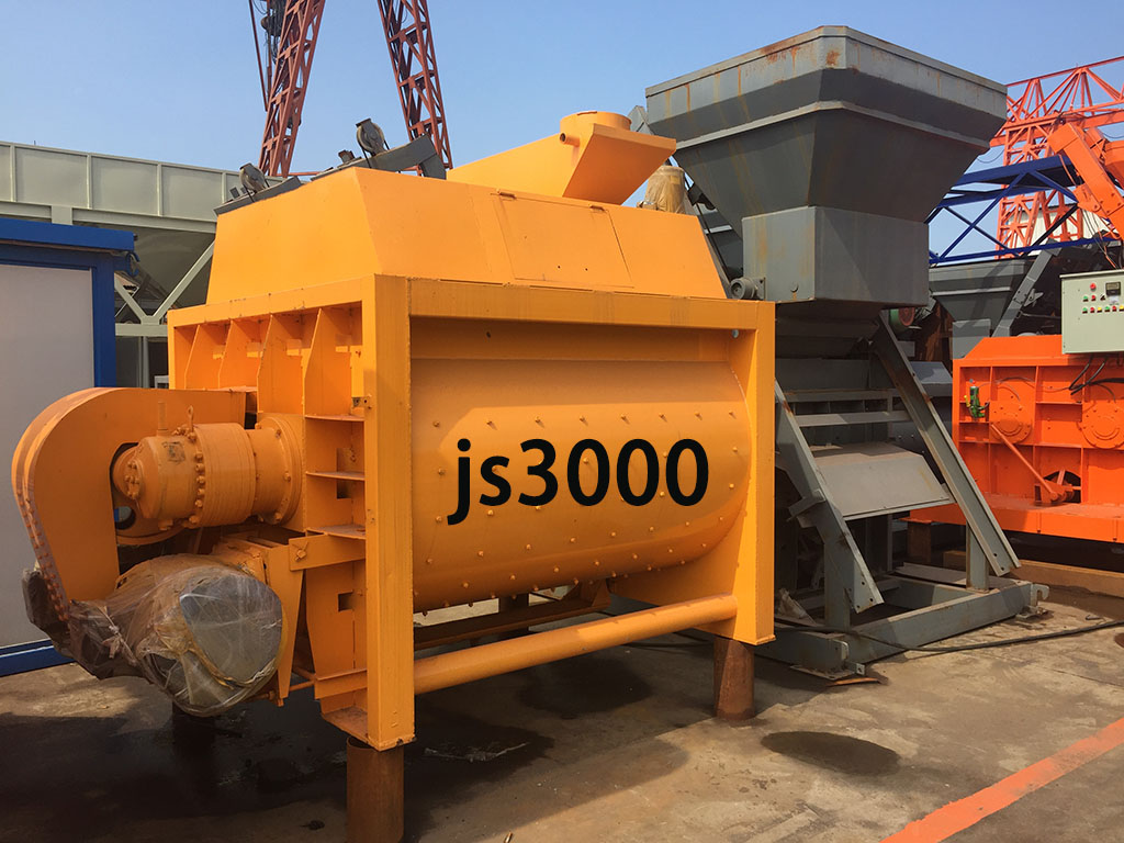 JS3000雙臥軸強制式混凝土攪拌機